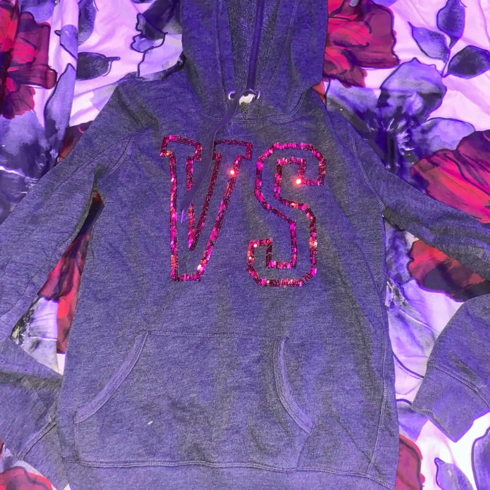 Victoria secret black hoodie size extra small
